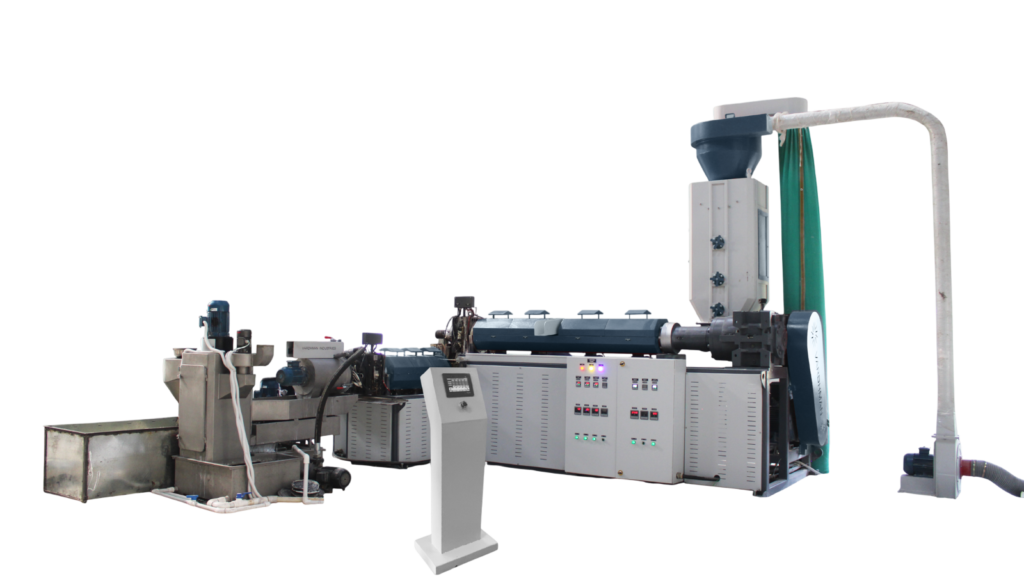 Mother Baby Recycling Plant with Force Feeder & Die Face Cutter