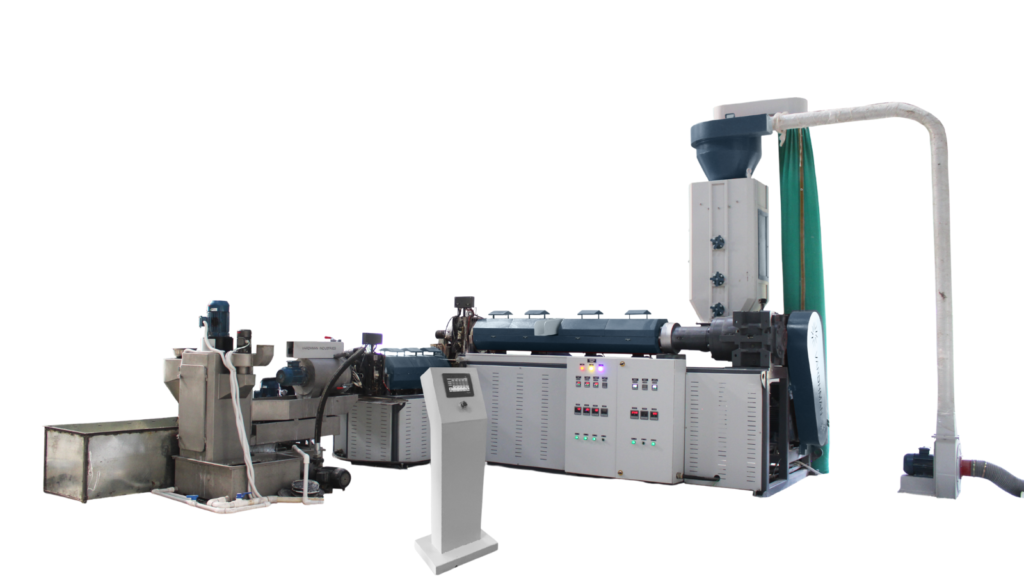 Mother Baby Recycling Plant with Force Feeder & Die Face Cutter